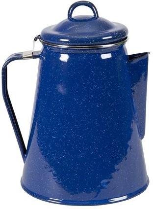 S/SPORT 10343 8-Cup Enamel Percolator Coffee Pot Blue