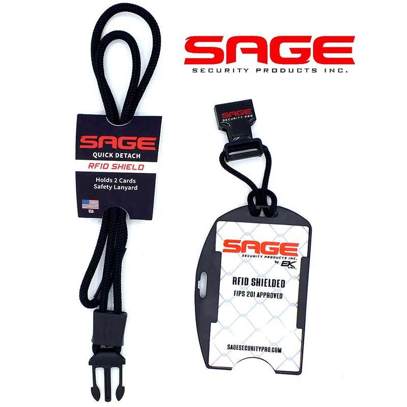 Badge RFID Badge Holder Quick Disconnect Black - Badge
