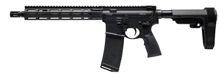 DAN DD4 PISTOL 5.56 BLK 11.5 SBA3
