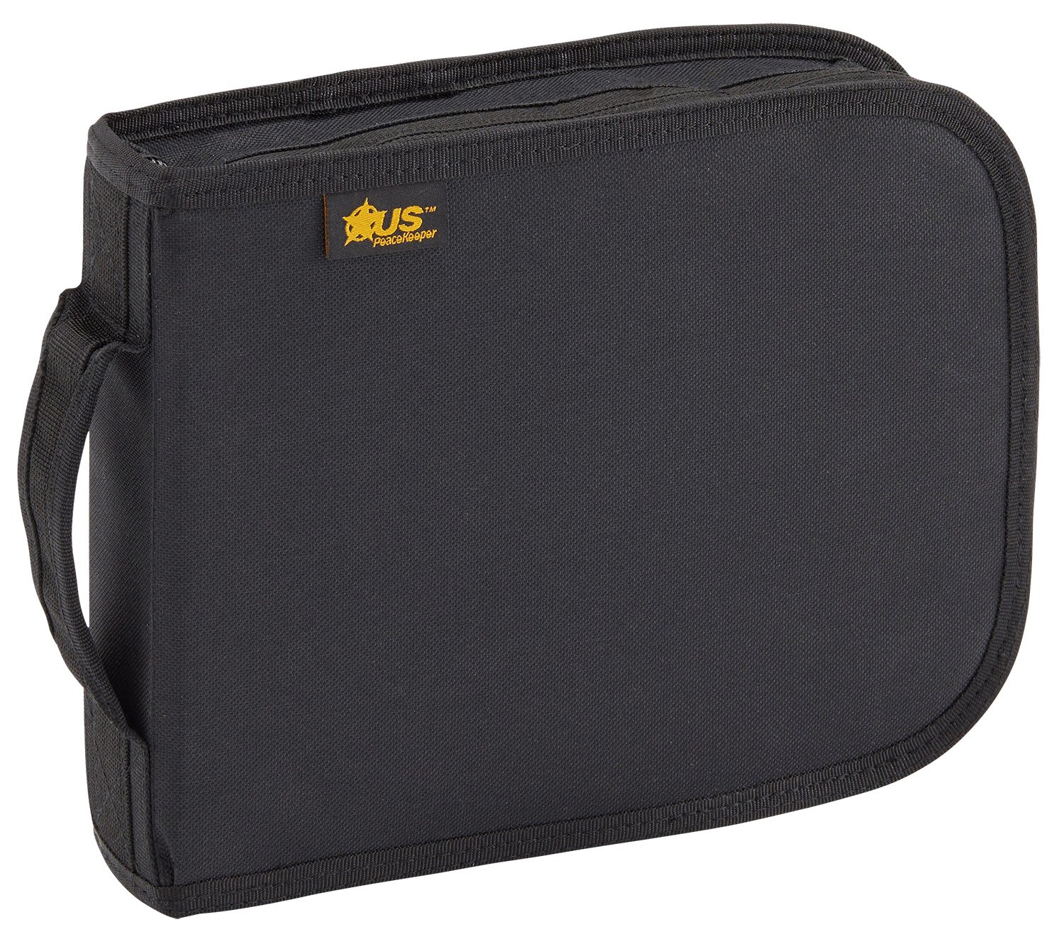 US PeaceKeeper P26108 Handgun Case Black 600D Polyester Padded 10.75"x8.25" - USP - BLACK