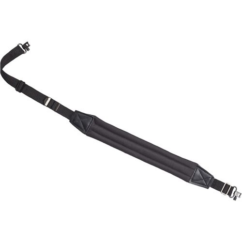 Bulldog BD810S Black Deluxe Padded 1" Rifle Sling with Swivels - Bulldog