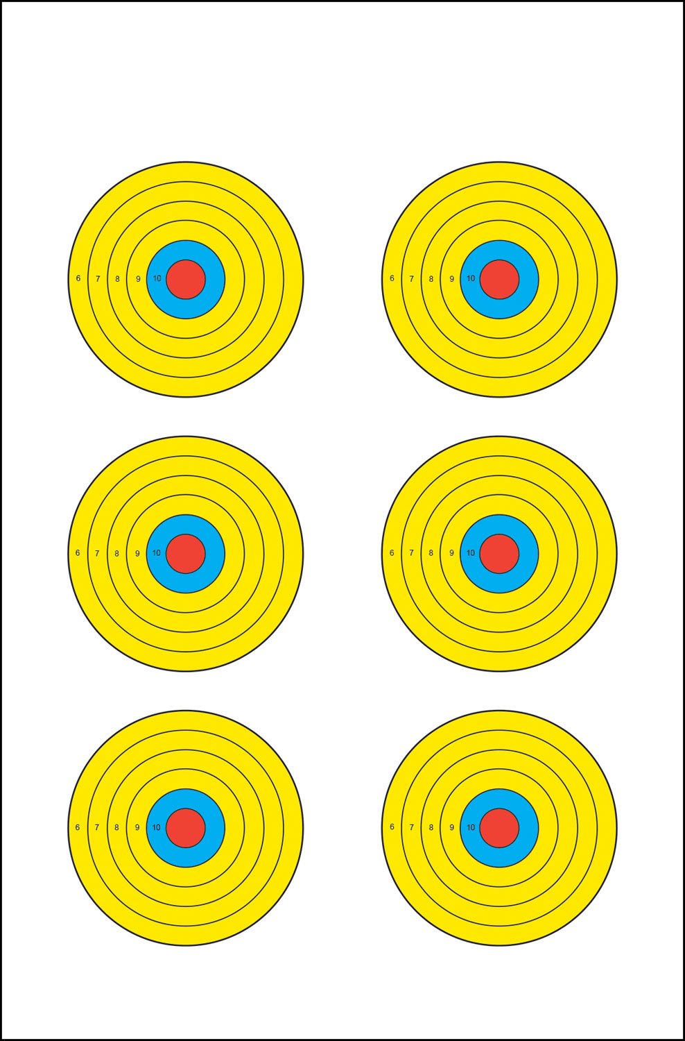 Action Target Prbe6100 Paper 17.5 in x 23 Multi-Color 100 Count
