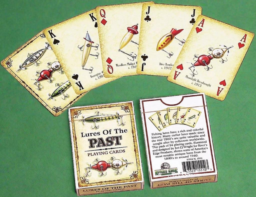 R.EDGE PLAYING CARDS-ANTIQUE LURES