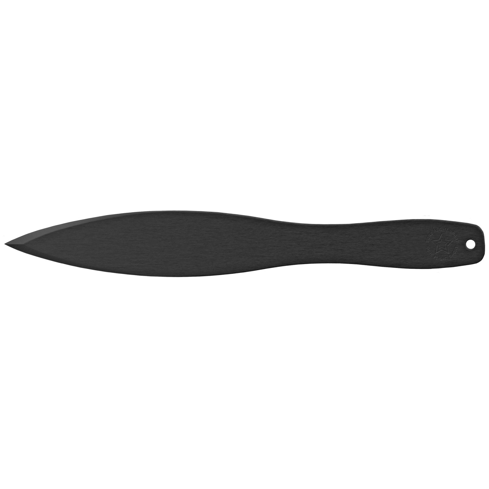 Cold Steel CS80STK12Z Sure Flight Sport 7.25" Fixed Spear Point Plain Black 1055 Carbon Steel Blade, 4.75" Black Polypropylene Handle