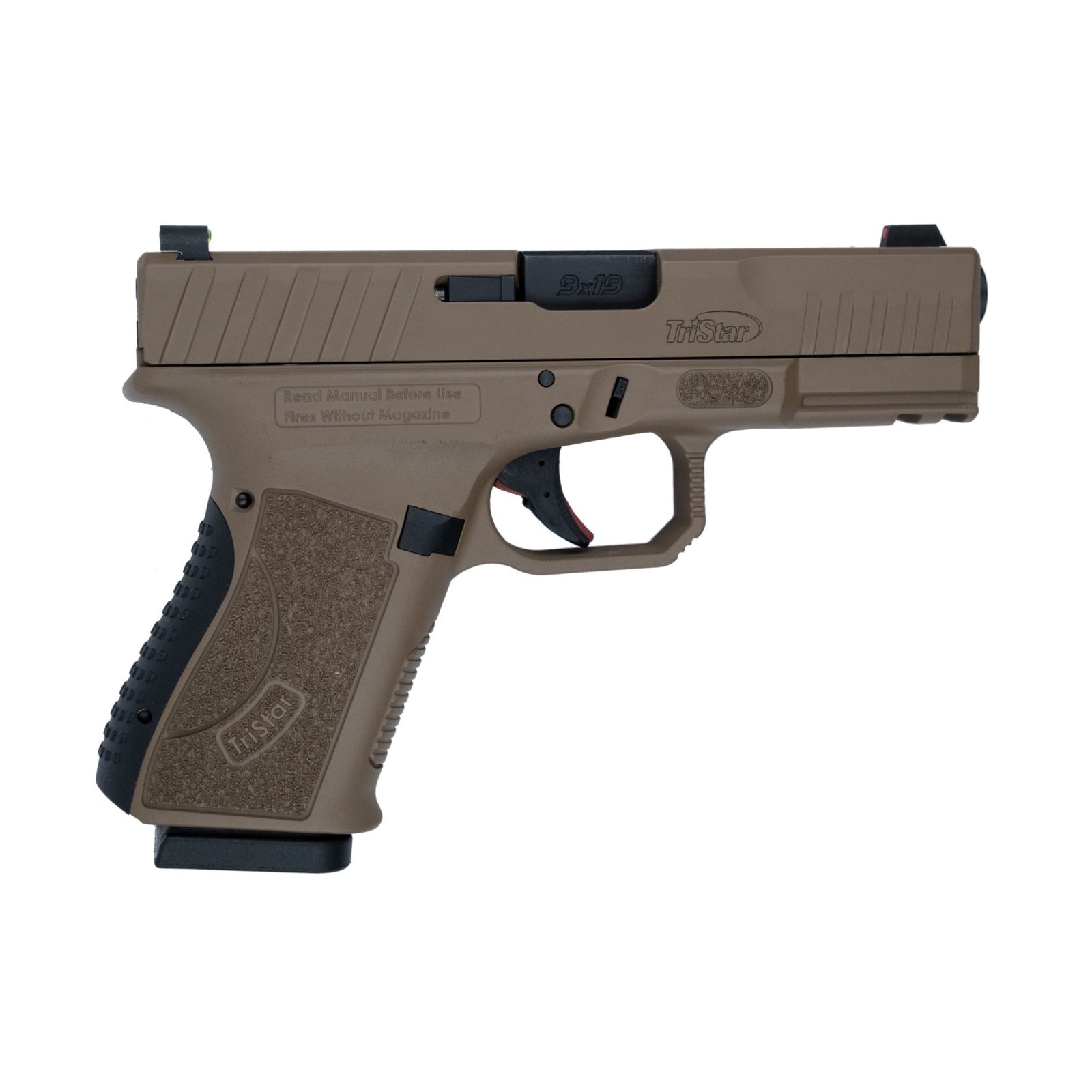 Tristar 85772 APOC 9MM Pistol 15+1 FDE Polymer Accessory Rail