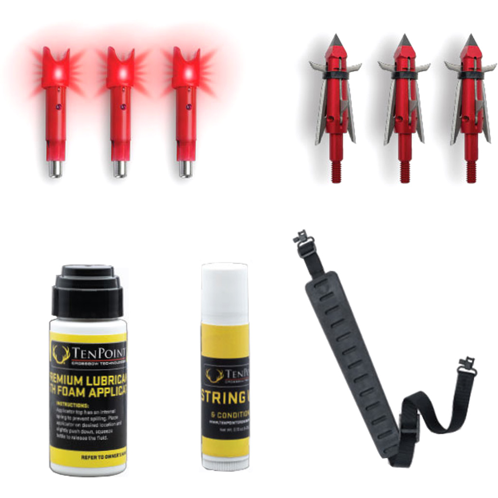 TenPoint HCA1125 Ready-to-Hunt Kit: Nocks, Broadheads, Sling, Lubricant