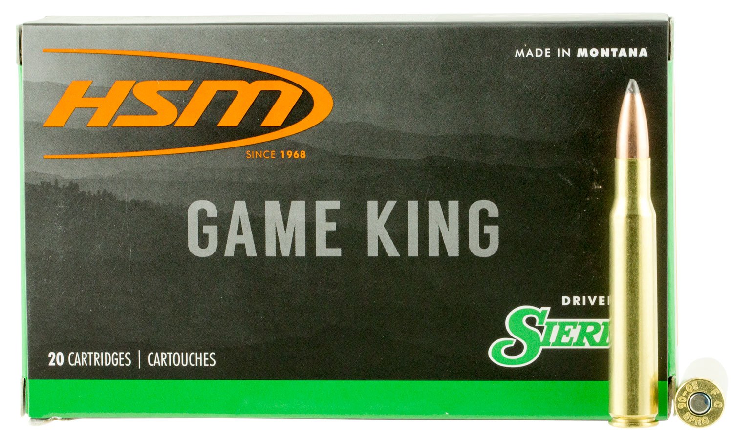 HSM Game King Hunting 300 RUM 200 gr Sierra GameKing Spitzer Boat-Tail Ammo