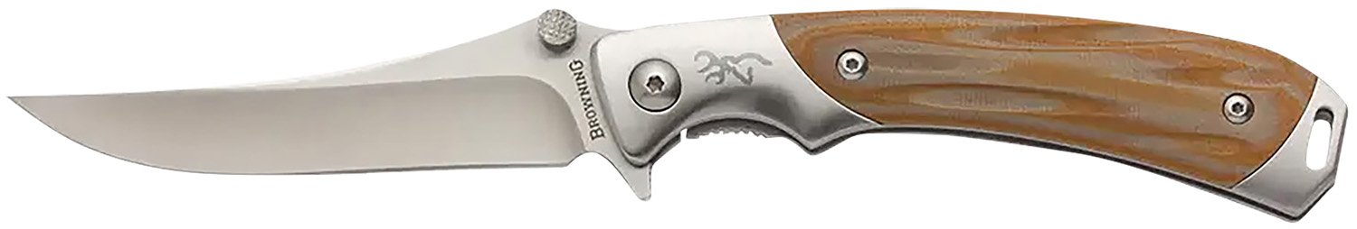Browning Wicked Wing G10 Folding Knife - 3.5" Blade, Stainless Steel Handle