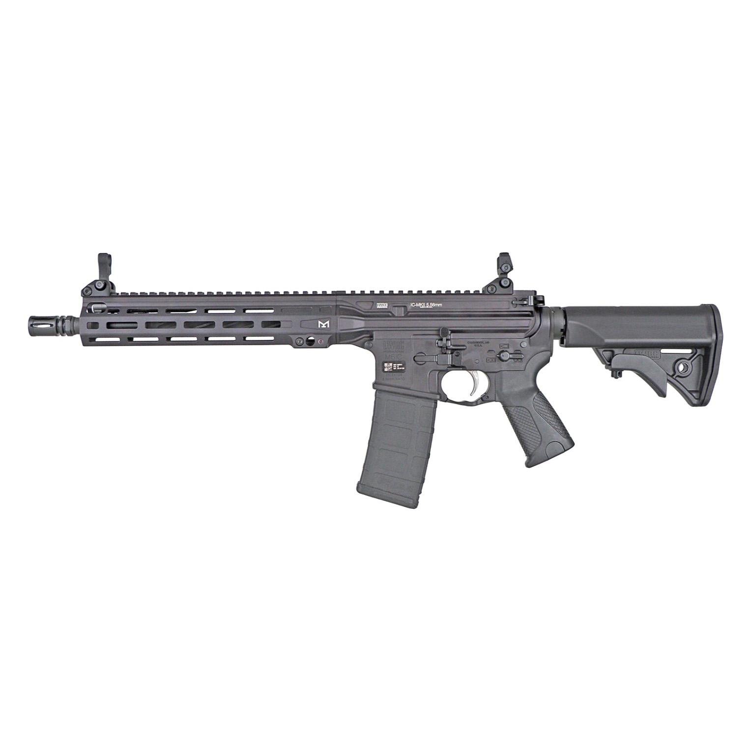LWRC ICMKII SBR 5.56mm 30rd Magazine 12' Barrel Black **NFA Item** - LWRC International - 5.56 X 45MM