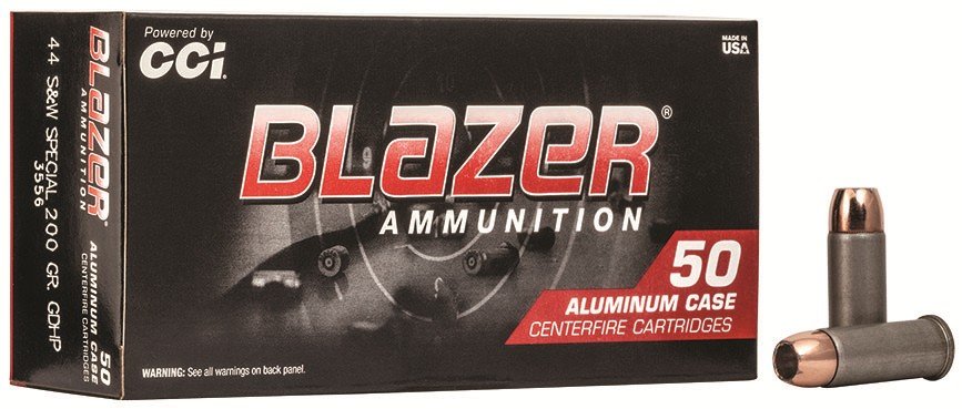 CCI 3556 Blazer 44 Special 200 Gr JHP 50 Rounds Aluminum Case - CCI - JACKETED HOLLOW POINT