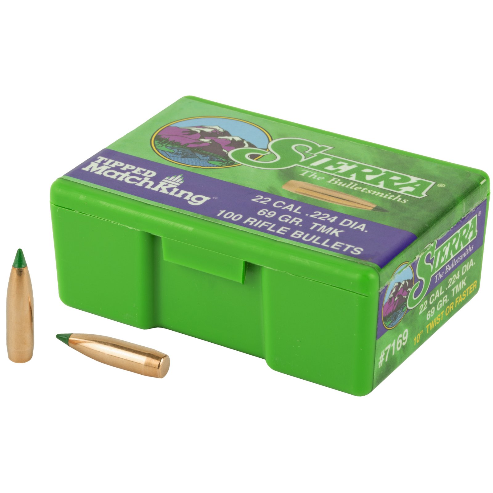Buy Sierra Bullets .22 Caliber .224 69 Grains HP-BT Match TMK 100CT online