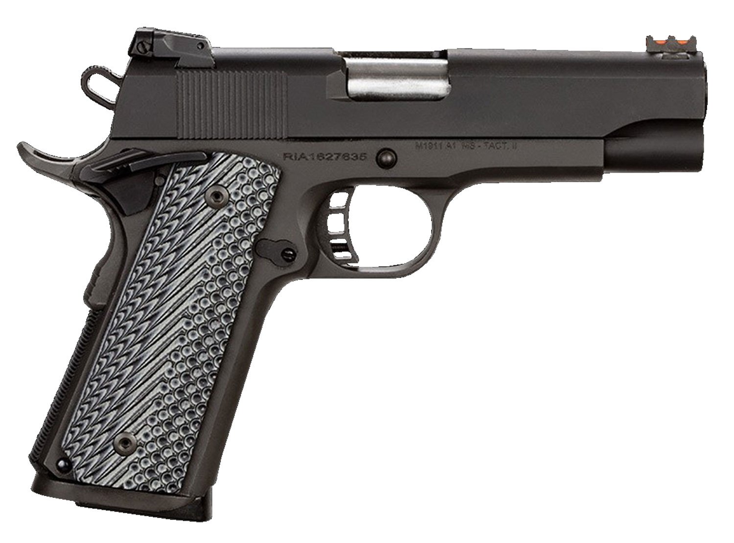 Rock Island Ultra MS 45 ACP Pistol, 8-Round, 4.25" Barrel, Parkerized Finish, G10 Grip, Adjustable Sights - Model 51487 - Rock Island Armory - 45 ACP