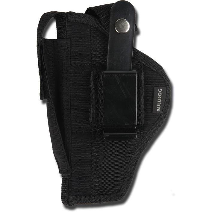 Bulldog Extreme Handgun Holster with Belt Loop and Clip for Standard Autos with 2-4 Barrels Black Ambi - Bulldog