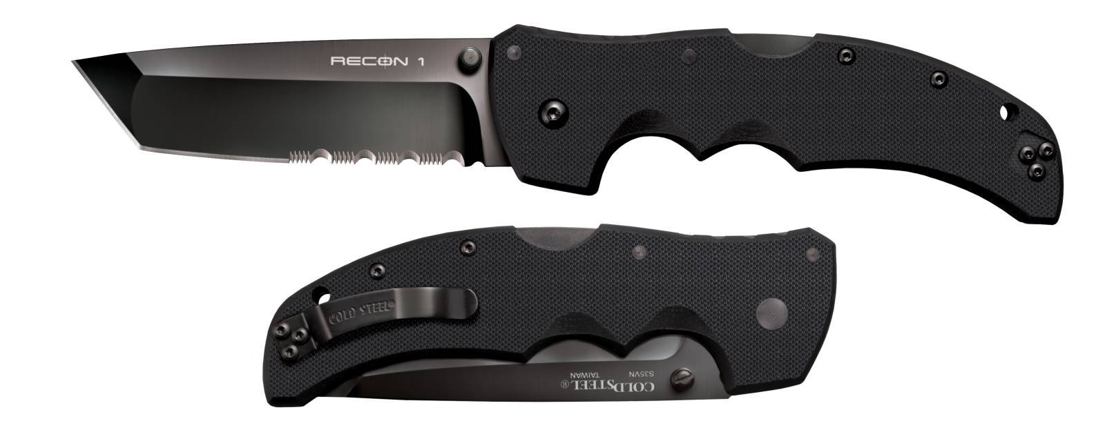 Cold Steel Cs27bth Recon 1 4" Folding Part Serrated DLC Coated American