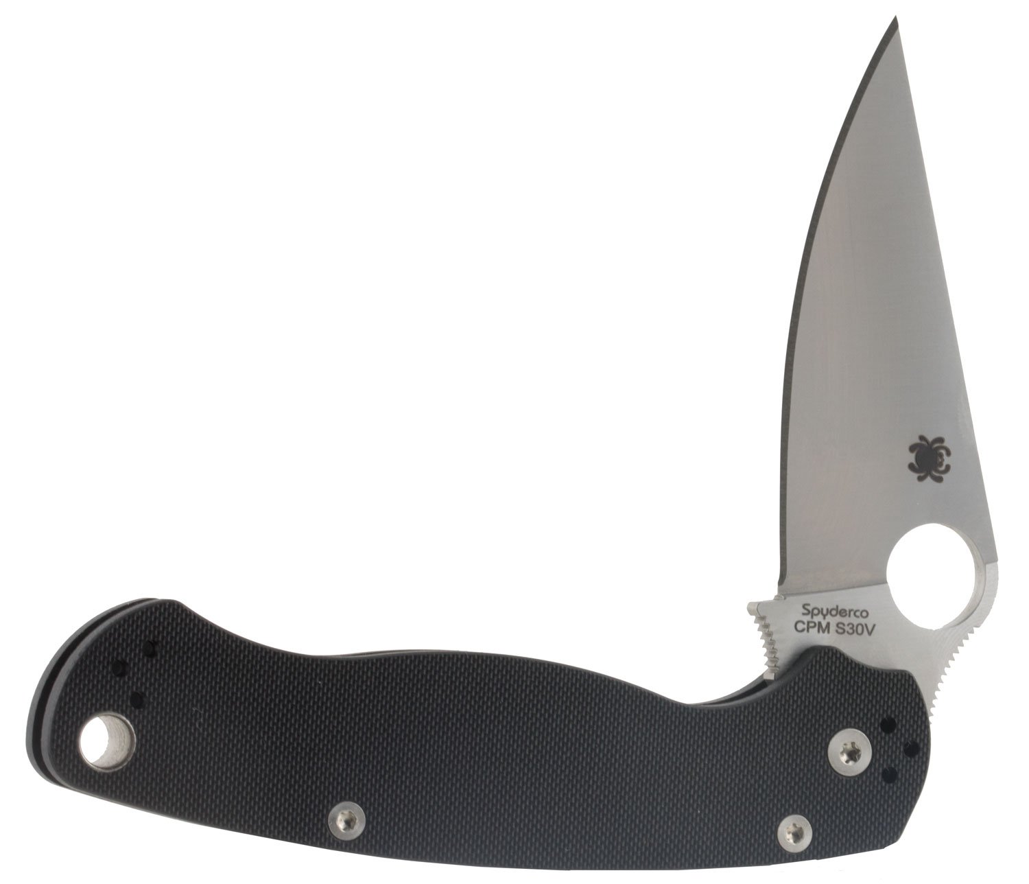 Spyderco C81GP2 Paramilitary 2 Knife, S30V Blade, G-10 Handle, Black