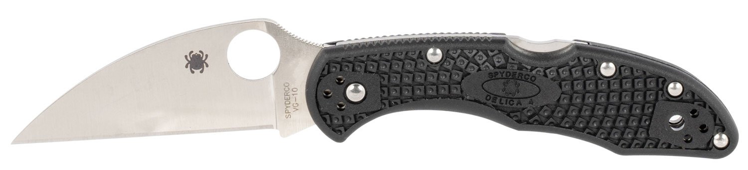 Spyderco C11FPWCBK Delica 4 Wharncliffe 2.87" VG-10 Blade Black Handle