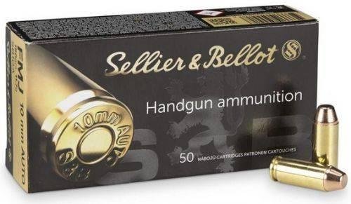 Sellier & Bellot SB10A 10mm Auto 180gr FMJ Ammo 50 Rounds