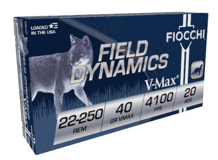 Fiocchi 22250HVB 22-250 Rem 40gr V-Max 20rd Box - Fiocchi - HORNADY V MAX
