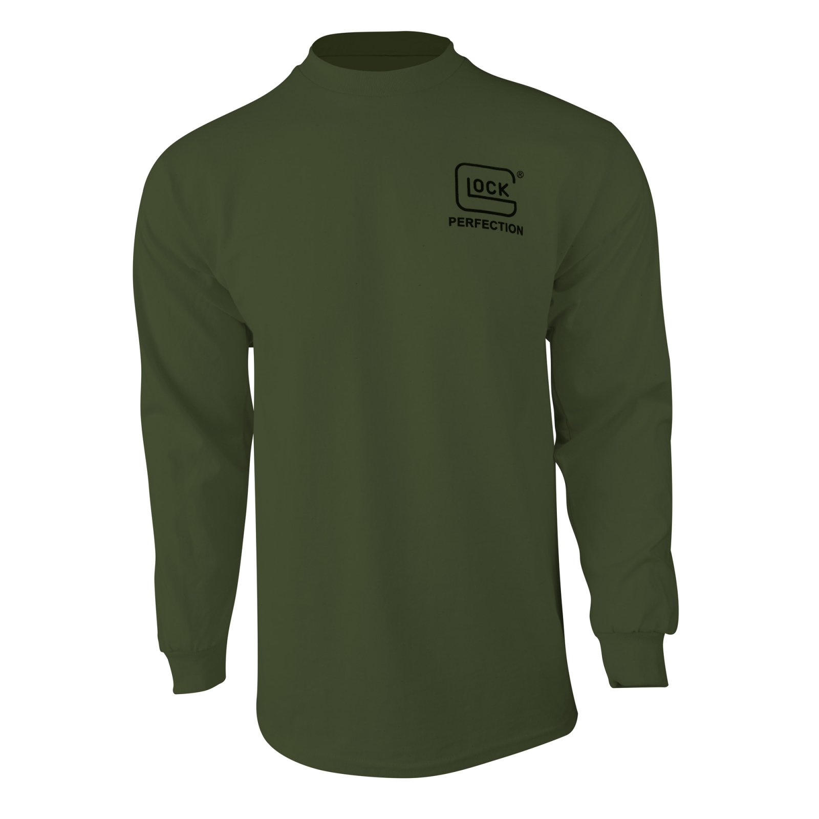 Glock AP96067 Military Green Long Sleeve Large Pre-Shrunk Cotton Tee
