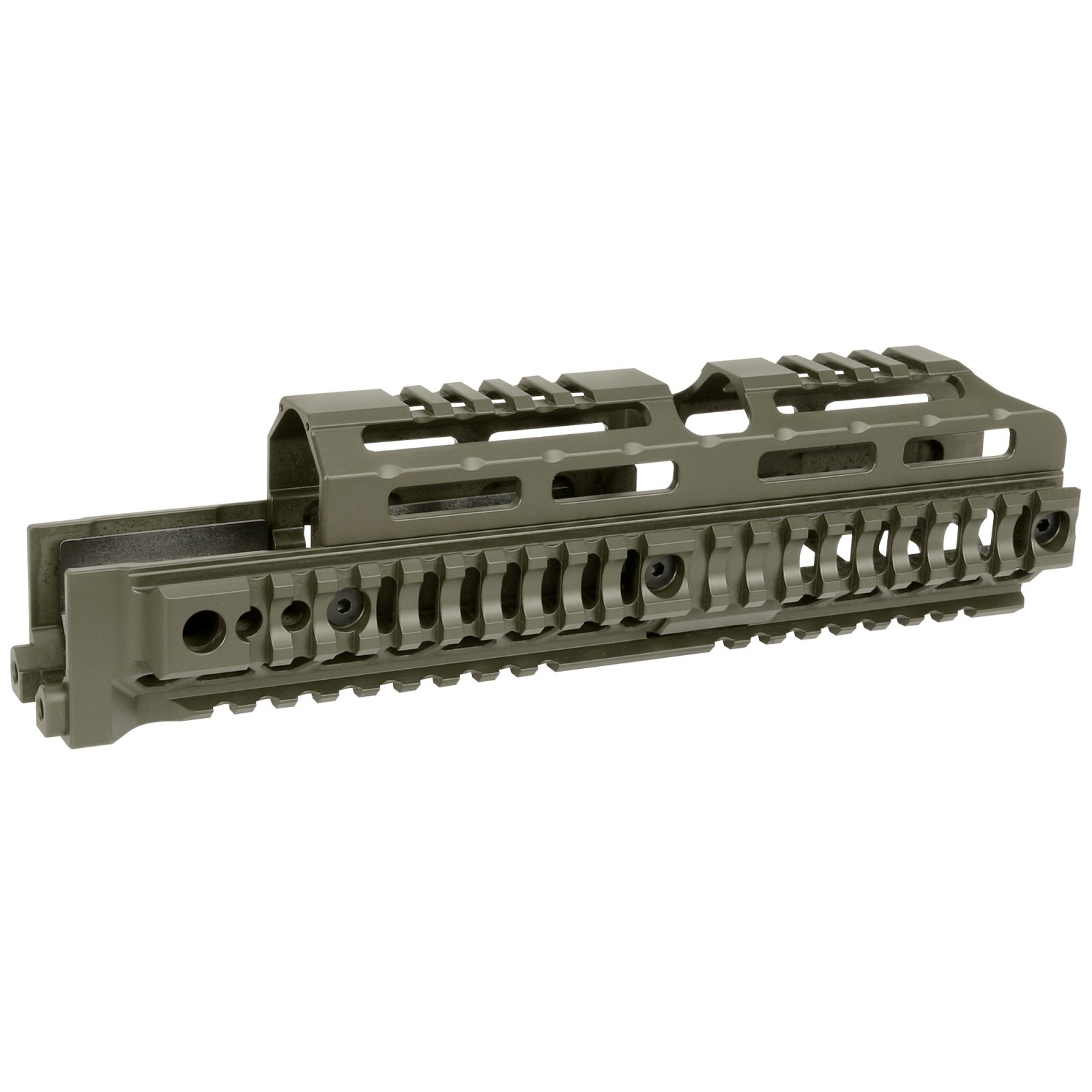 Midwest MI-AK-ALPHA-QR-10 10in Quad Rail Handguard, Magpul ODG, 13.3oz