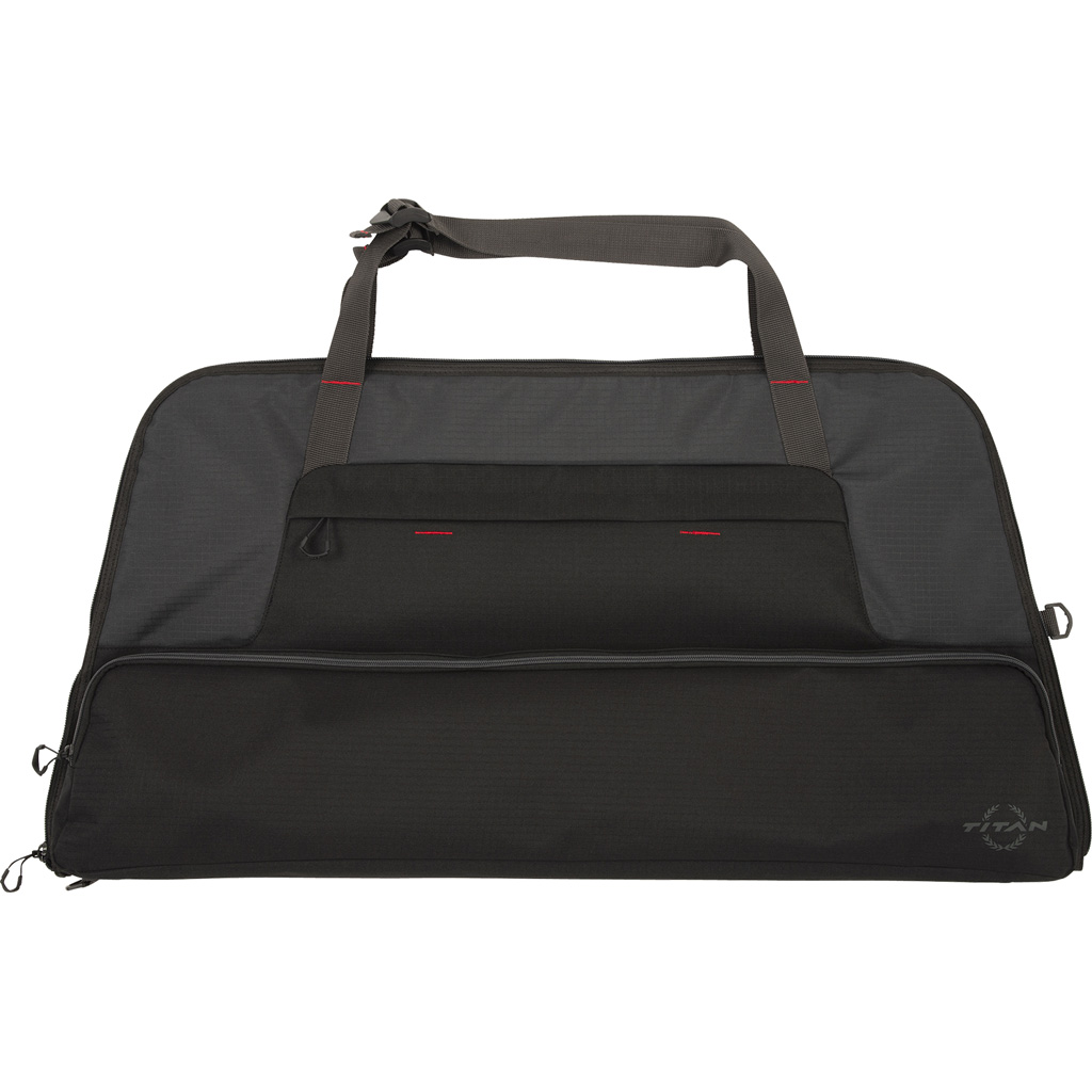 Titan Spindle Bow Case Black 37" Compound Bow Quiver Pocket Ripstop Exterior 38"L x 18.5"H x 4"D