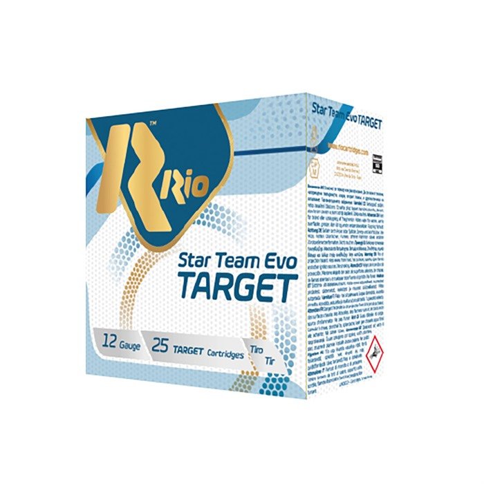 RIO OUTDOORS CORP. STAR TEAM EVO TARGET 12 GAUGE 2-3/4" 1OZ #8 SHOT 25/BOX