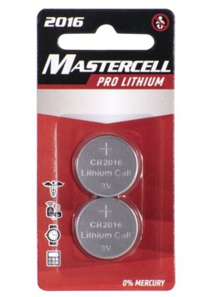 DORCY 2 PACK LITHIUM 2016 COIN CELL                         - DORCY LIGHTS & BATTERIES