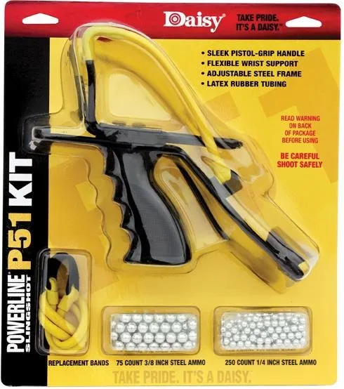 Daisy P51 Slingshot Kit Wrist Support Surgical Tubing Release Pouch - Daisy Manufacturing Co., Inc.