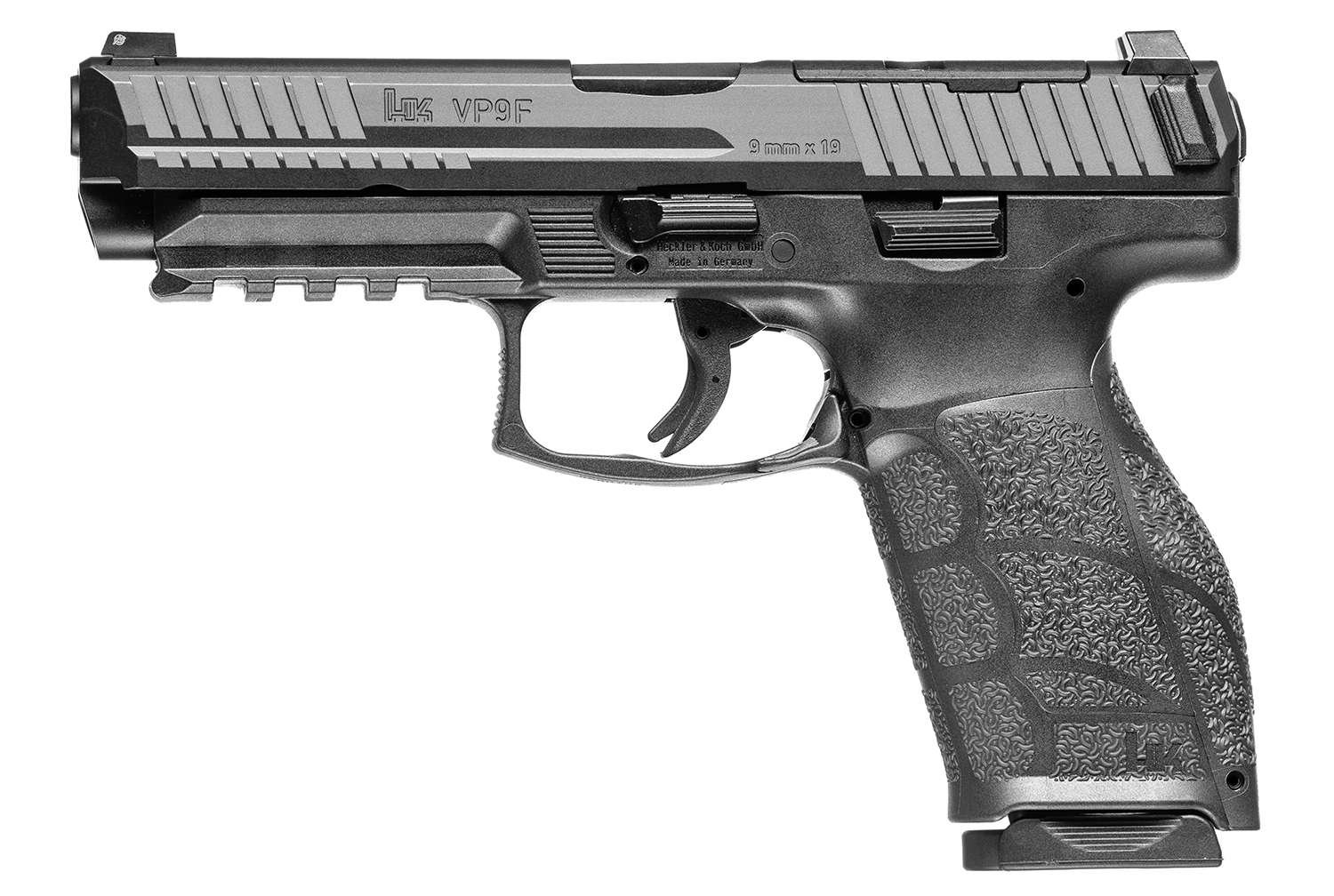 HK 81001064 VP9A1 F Full Size Frame 9mm Luger 20+1 4.53" Black Steel...