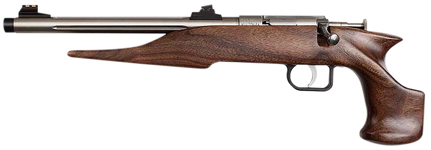 Keystone 40101 Chipmunk Hunter Pistol, 22LR Caliber, 10.5" Threaded Barrel, Stainless Steel, Walnut Stock, Single-Shot, Right Hand - CHIPMUNK - 22 S/L/LR
