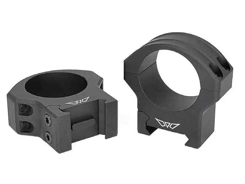 Warne Hyperlite Rings 1" Medium Matte Alloy - Precision Scope Mounting - Warne - 1"