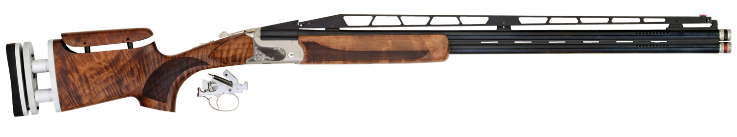 TriStar 35420 TT-15 Deluxe Trap Shotgun, 12 Gauge, 32" & 34" Adjustable Rib Barrels, Silver Receiver, Walnut Stock, Right Hand, 5 Extended MobilChoke