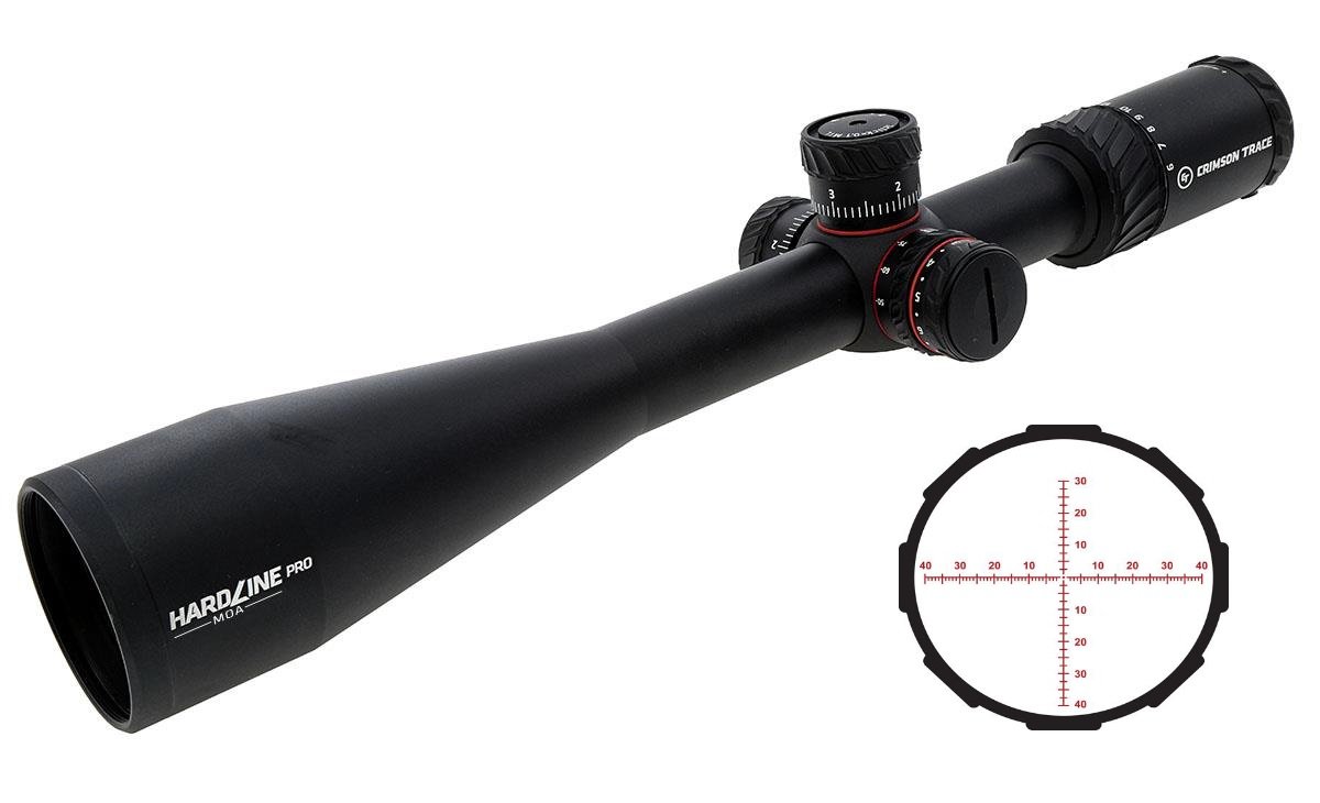 Crimson Trace 01-01040 Hardline Pro 6-24X50 30mm FFP MR1-MOA Scope - Crimson Trace