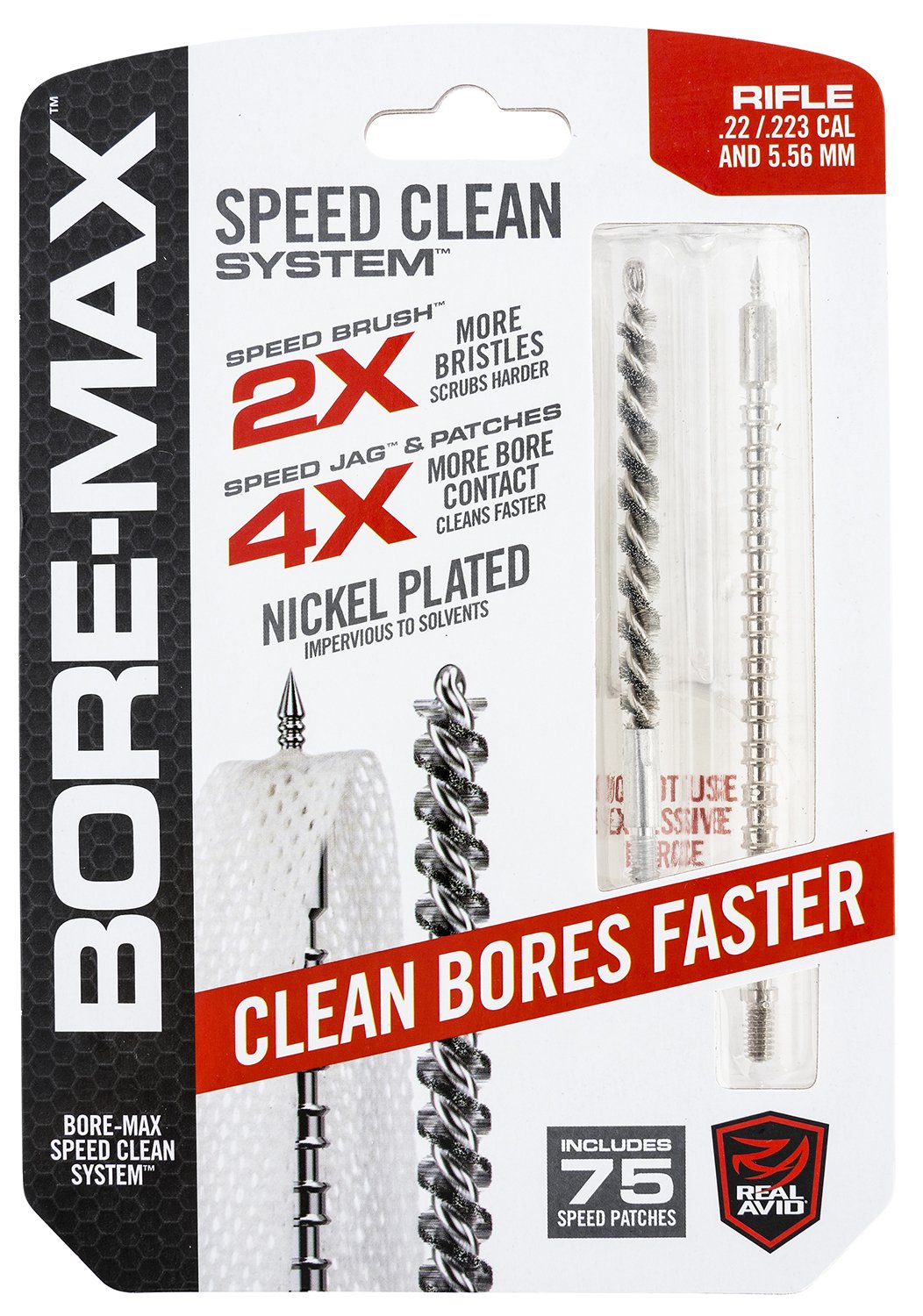 Real Avid AVBMSET223 Bore-Max Speed Clean Upgrade Set 223 Rem 22 Cal Rifle - Real Avid - 22 Caliber