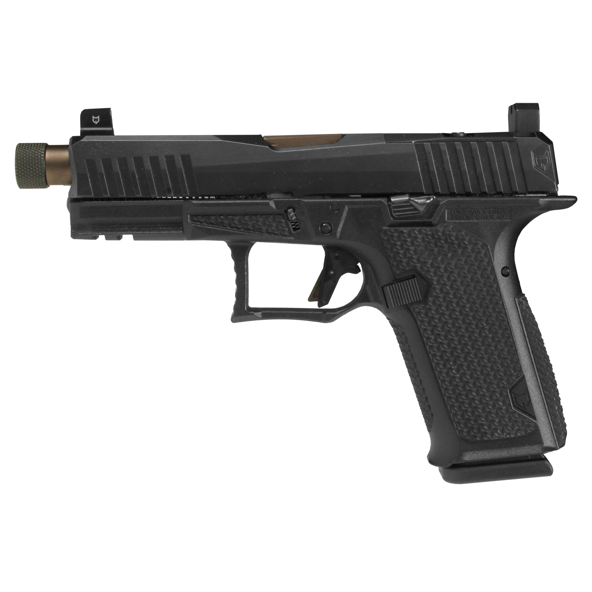 Lone Wolf Dusk 19 LWD-DUSK19-BLK-TH 9mm 3.9" Threaded Barrel 15+1 Black