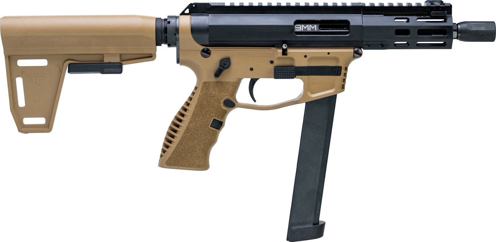 GFORCE ARMS 9MM LUGER 33+1 5 4140 Steel Black Anodized Alluminum Upper 
