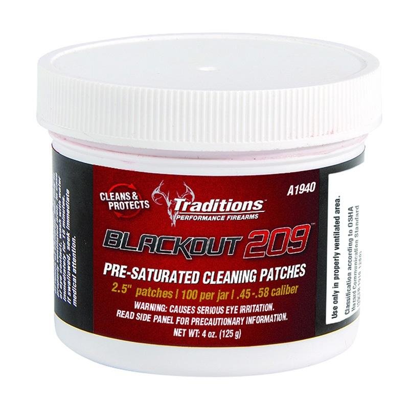 Traditions A1940 Cleaning Patches 45/54 Caliber Cotton 100 Per Jar - Traditions Performance Firearms - 45 CAL