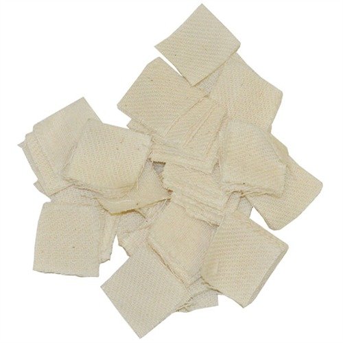Brownells Heavy Duty Square Cotton Patches .875"/.17/.20 Cal 1000 Pk - Brownells - 17 CALIBER