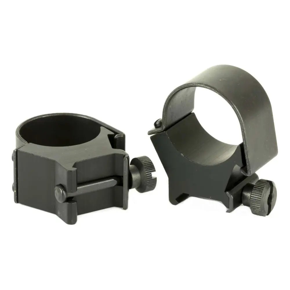 Weaver 49120 Detachable Rings 30mm High Matte Black Steel Aluminum