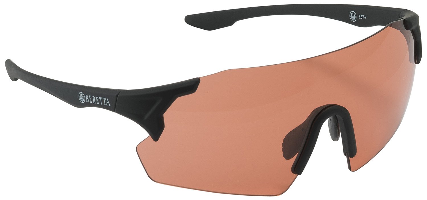 Beretta OC061A28540407UNI Challenge EVO Glasses Orange Lens Black Frame - Beretta - BLACK