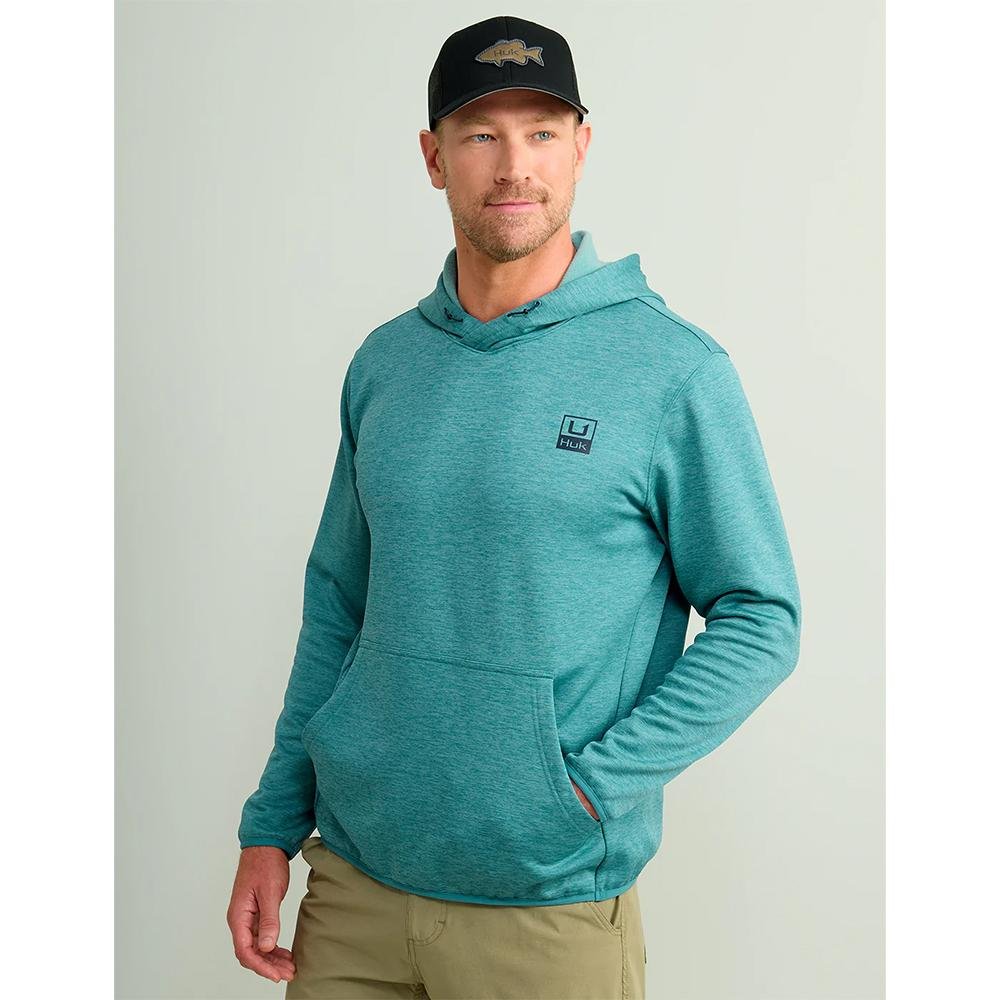 Huk H1300093-540-XL Huk'd Up Fleece Hoodie Storm Blue Heather XL