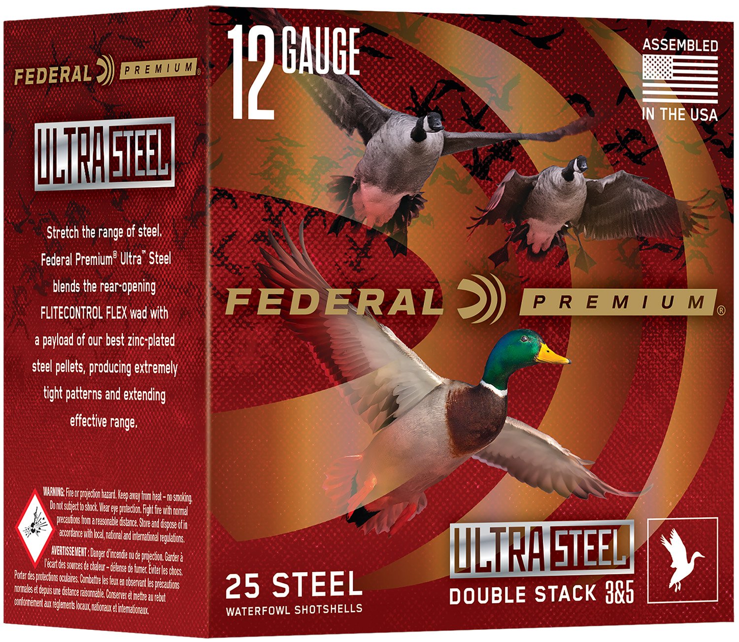 Federal PWUX142BB Premium 12 Gauge 3" 1 1/4 oz BB Shot 25/Box - Federal Premium Ammunition - 12 GAUGE