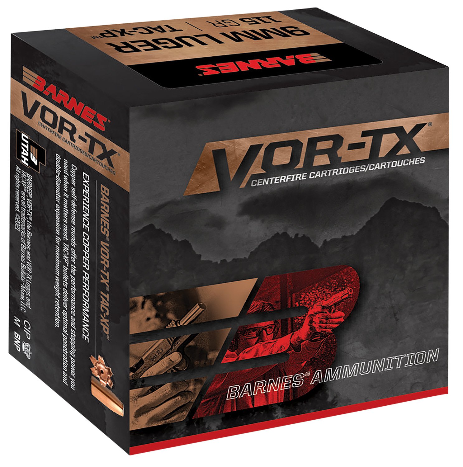 Barnes Bullets 22037 VOR-TX Handgun 41Rem Mag 180gr 20 Per Box/10 Case