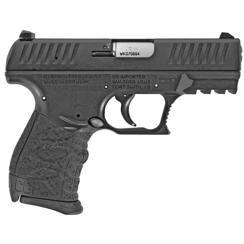 Walther Arms CCP M2 380 ACP 3.54" 8+1 Black Cerakote Steel Slide...