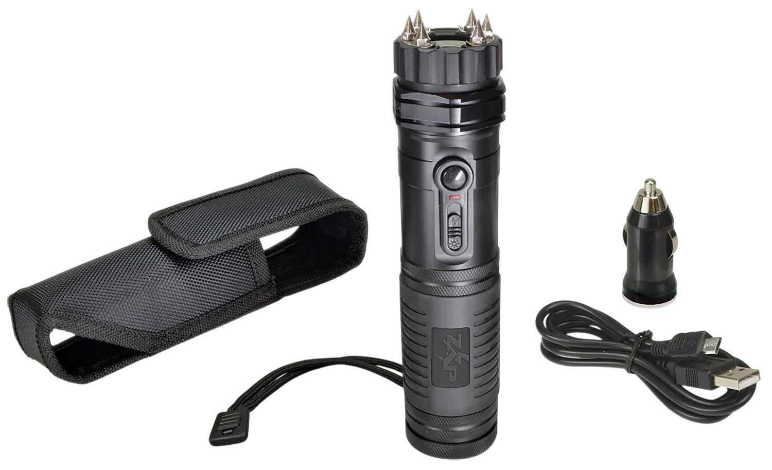 Buy Zap ZAPLE Extreme Stun Gun/Flashlight 1M Volts Black Rechargeable online