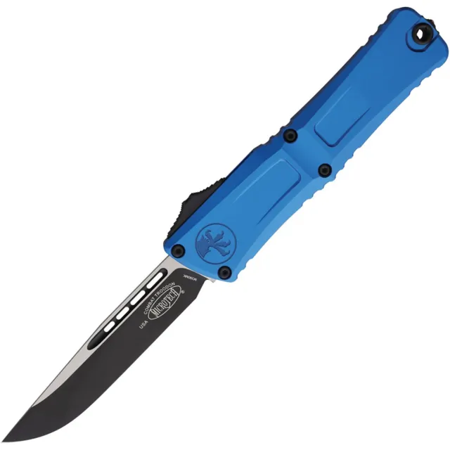 Microtech Combat Troodon G3 4.04 In SE Blue Aluminum Handle