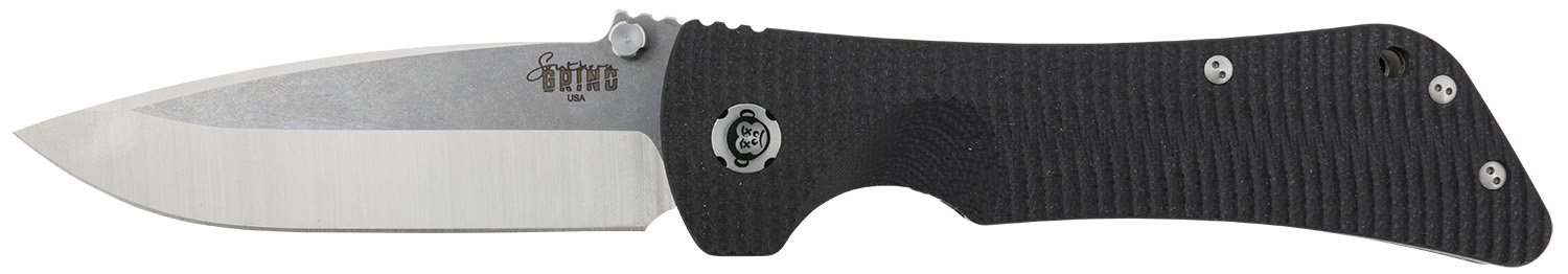 Diamondback SG03030001 Southern Grind BadMonkey Drop Point Black G10 Knife