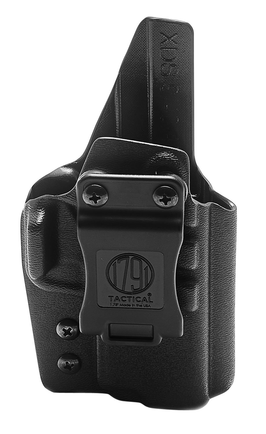 1791 Gunleather TACIWBXDSBLKR Tactical Kydex IWB Black Belt Clip Fits...