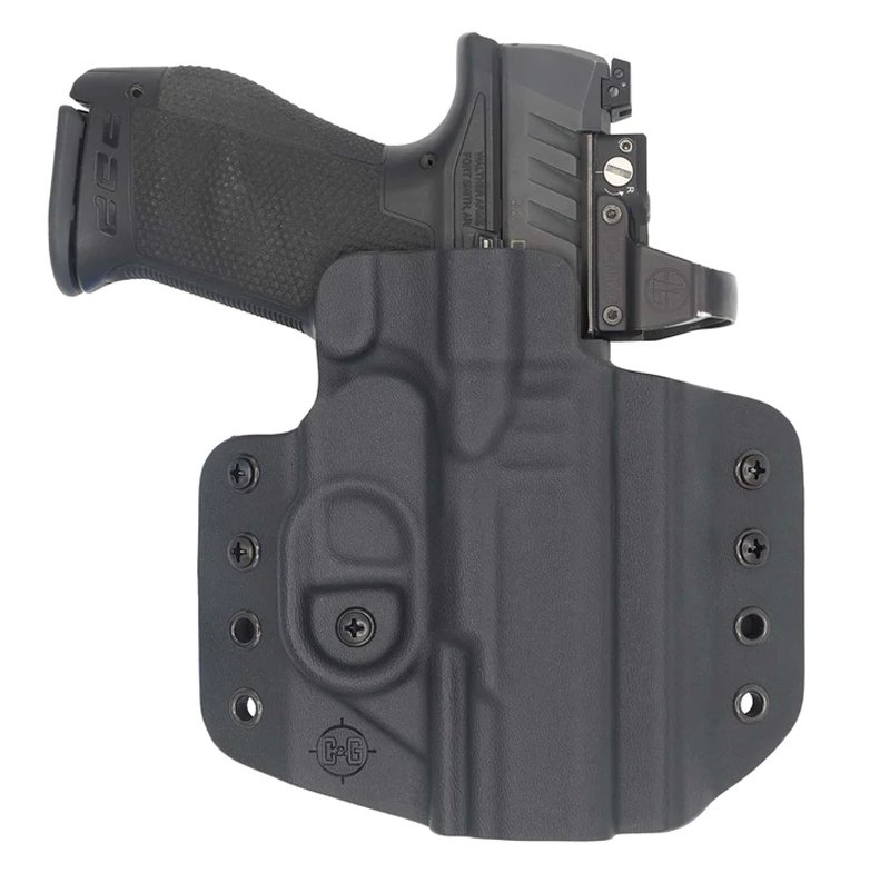 C&G Holsters 768-100 OWB Covert Holster Black Walther PDP 4" Left Hand - C&G Holsters