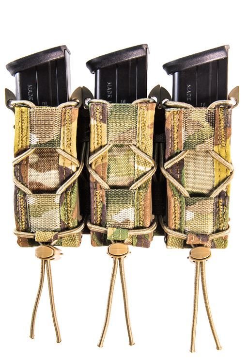 High Speed Gear 11PT03MC Triple TACO Mag Pouch MultiCam Nylon MOLLE - High Standard - MULTI-CAM